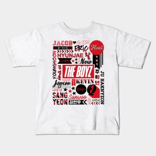 THE BOYZ Collage Kids T-Shirt